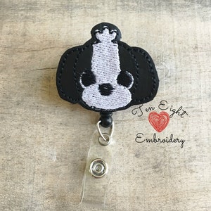 Shih Tzu badge reel, Shih Tzu badge ID holder, Nurse badge reel, Retractable badge reel, ID holder, Alligator clip badge holder, Swivel retr