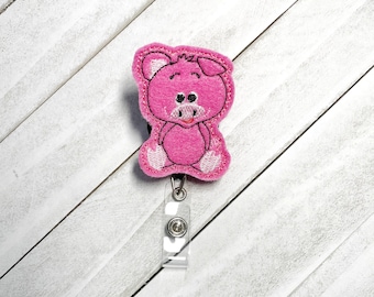 Farm animal badge reel/Farm animal badge ID holder/Nurse badge reel/retractable badge reel/ID holder/alligator clip badge holder/swivel badg