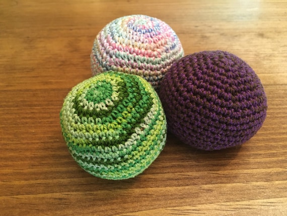 CROCHET PATTERN ONLY Crochet Hacky Sack Pattern Amigurumi