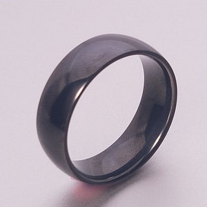 Black Zirconium ring, Hypoallergenic, Black Zirconium Ring, Mens Black Titanium Wedding Band, Mens Black Titanium Ring, Rings