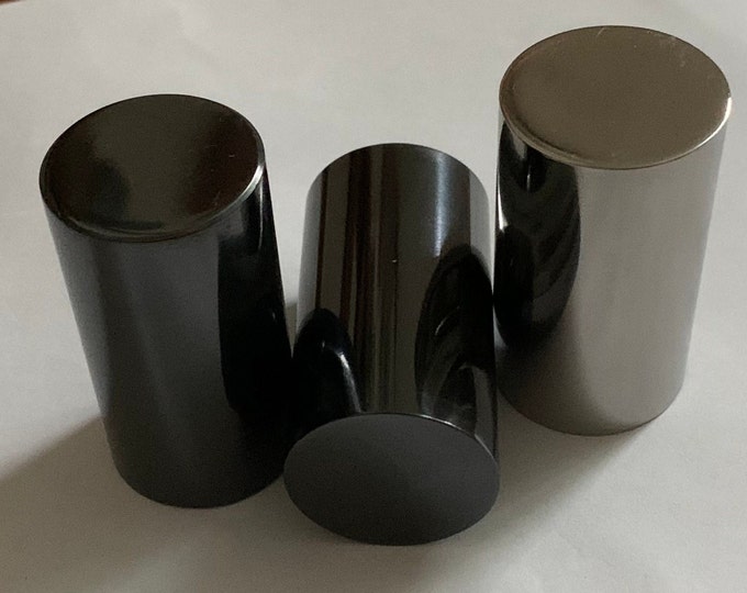 Black Titanium Rod, 26/28/32/38mm OD, Darker and Glossier than Pure Zirconium, Raw Material for Black Ti/Black Zirc Rings and Jewelry Making