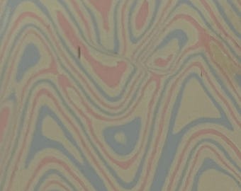 Mokume Gane copper sheet, three alloy wave pattern, 2.8~3mm thickness,  one side pattern