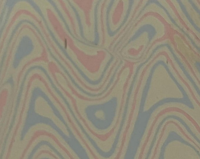 Mokume Gane copper sheet, three alloy wave pattern, 2.8~3mm thickness,  one side pattern