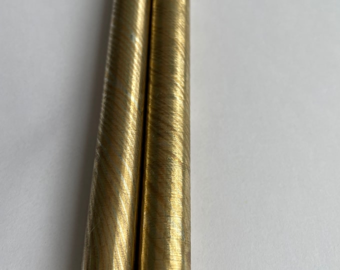 12mm/16mm/24mm OD Mokume Gane Copper Twist Pattern Round Rod for Metal Crafting, Mokume Gane rings, EDC