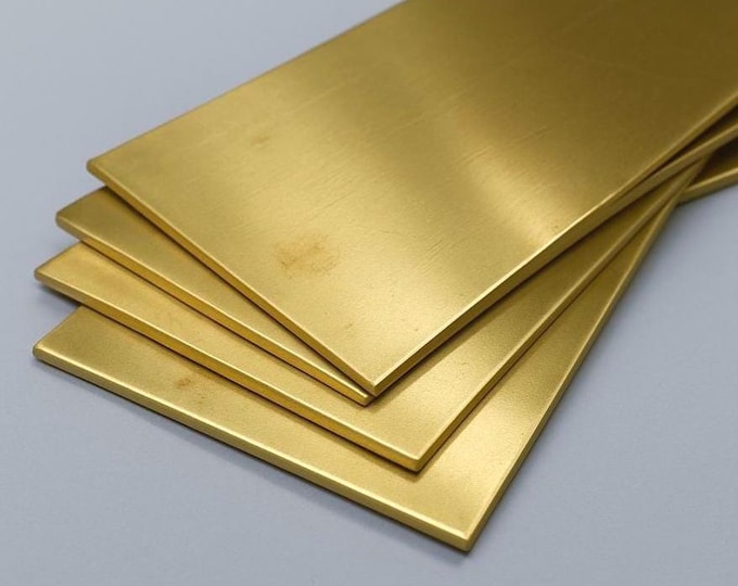 Brass Copper Sheet, 4.8mm Thick, 150mm x 230mm, Craft Supply for Copper Mokume Gane Sheet or Billet Making, Knife Making, Jewelry Projects