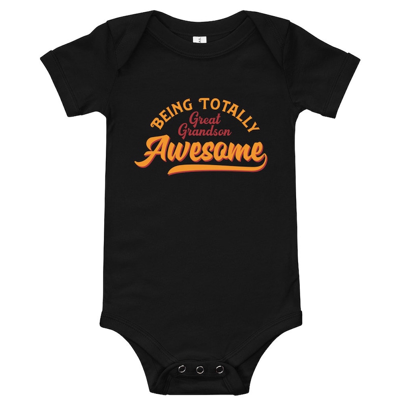 Awesome Great Grandson Baby Outfit Gift Baby Bodysuit