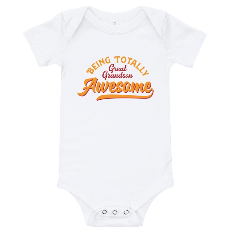 Awesome Great Grandson Baby Outfit Gift Baby Bodysuit