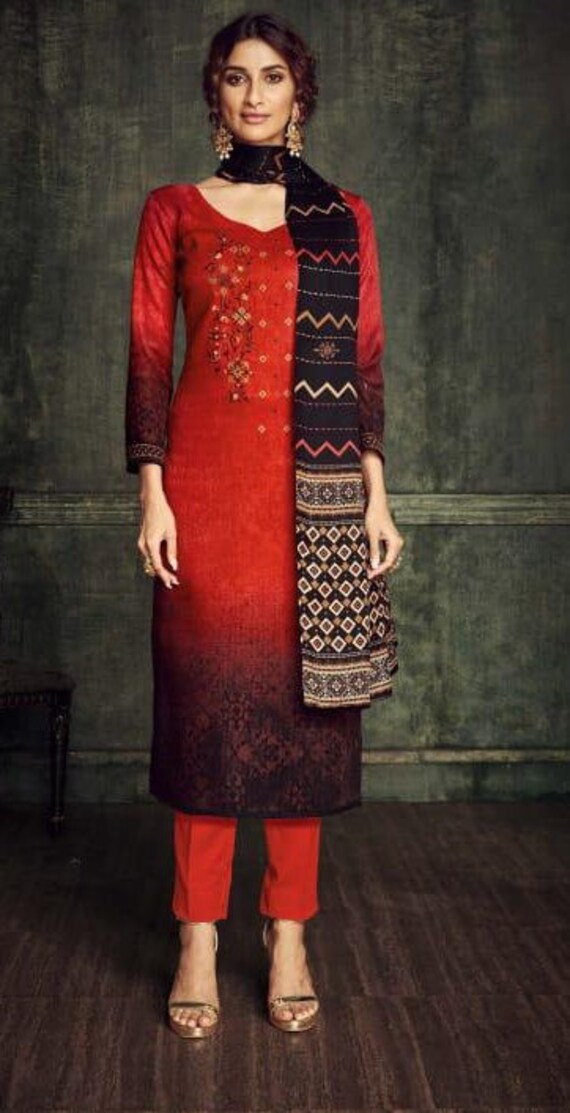 woolen salwar suit