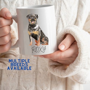 Personalized Watercolor Dog Mug, Custom Dog Glass, Dog Mom Gift, New Dog Gift, Dog Mom Glass, Dog Mom Cup, Dog Dad Cup, Iced Coffee Mug