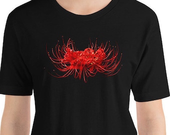 Vonflora Spider Lily Shirt Lycoris Radiata Flower Unisex T-Shirt