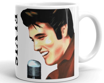 Elvis Mug Elvis Cup Elvis Coffee Mug Elvis Art Mug