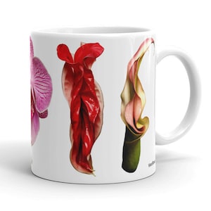 Vonflora EroFlower Anthurium Calla Lily Coffee Mug Suggestive Flower