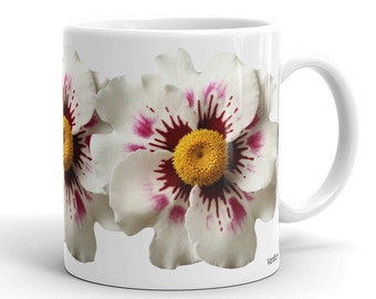 Vonflora  Miltonia Orchid Coffee Mug Miltonia Orchid Tea Cup Miltonia Orchid Mug Orchid Coffee Cup Orchid Cup Mug with Flowers