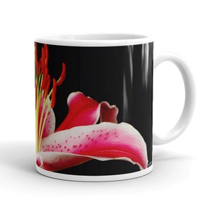 Vonflora  Stargazer Lily Coffee Mug Stargazer Lily Tea Cup Stargazer Lily Mug Stargazer Lily Coffee Cup Stargazer Lilies Cup