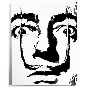 24 x 30 Salvador Dali Portrait Oil Painting on Canvas Wall Art Dali Art