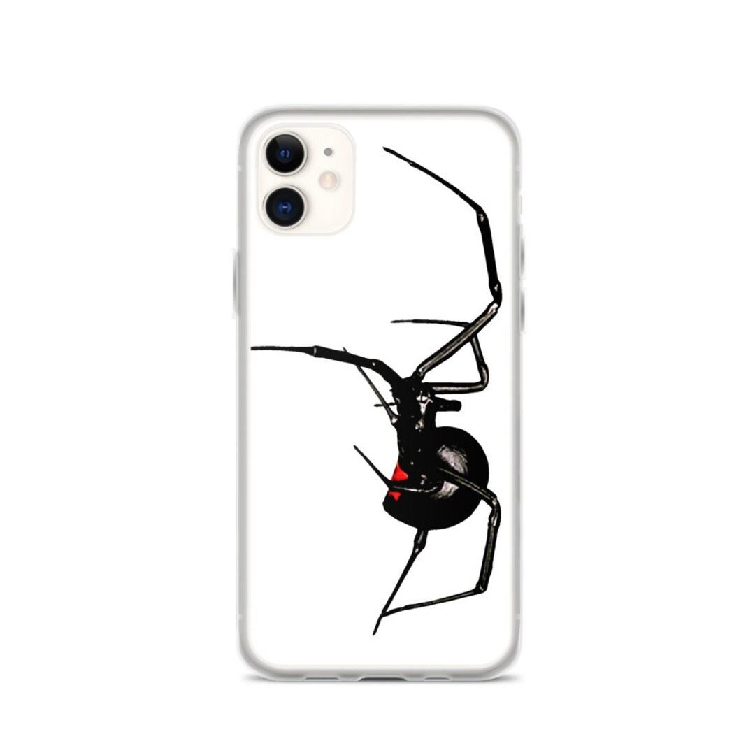 Black Widow iPhone Case 6 7 8 X 11 Spider iPhone Case Black - Etsy