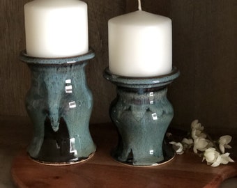 Unique Pottery Candle Holders
