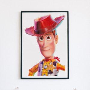 Sheriff Woody Toy Story Fine Art Print Wall Art Home Decor Regalo de cumpleaños para él, sus niños, niñas, niños