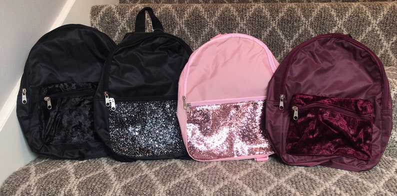 personalized glitter backpack