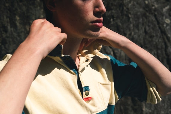 Retro Chambray Lemoncello Sweater