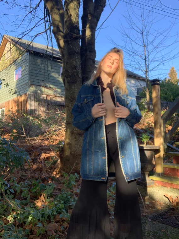 Long jean jacket