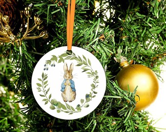 Beatrix Potter Christmas decoration Peter Rabbit large 8x8cm - 9 designs - FREE shipping UK ONLY