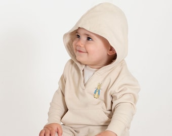 Peter Rabbit - Embroidered - Baby - Toddler - Hoody- 4 colours - 7 sizes NEW- Organic cotton