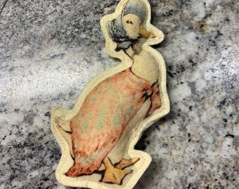 Jemima Puddle Duck- Beatrix Potter- Felt -Handmade-Decoration