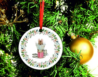 Beatrix Potter Christmas decoration Taylor Of Gloucester Mouse large 8x8cm