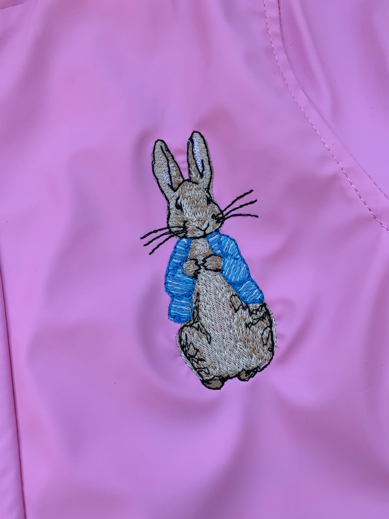 Child Parka Style Rain Jacket-embroidered With Peter Rabbit 4 - Etsy