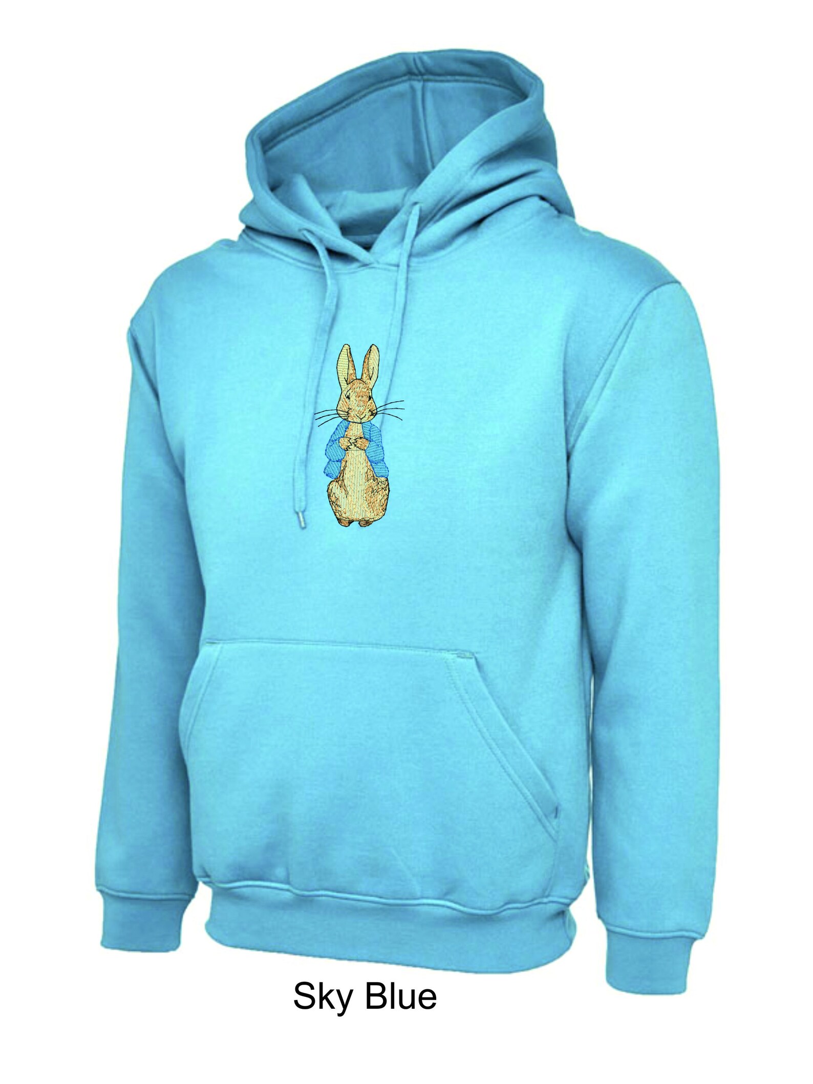 Peter Rabbit Adult Hooded Sweatshirt-with Large Peter Embroidery, 7 ...