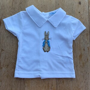 Embroidered Peter Rabbit baby Boys 2 Pcs Short Romper Dungaree Set ...