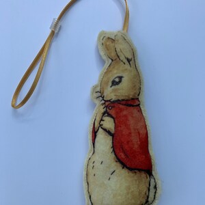 Peter Rabbit-Flopsy Bunny-Decoration- Beatrix Potter- Felt -Handmade