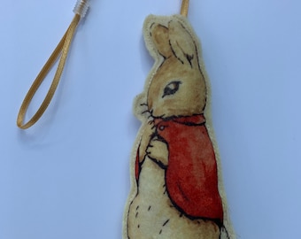Peter Rabbit-Flopsy Bunny-Decoration- Beatrix Potter- Felt -Handmade