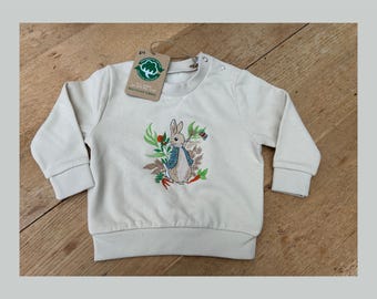 Peter Rabbit - Autumn Harvest - Embroidered -  Baby - Toddler - Sweatshirt - 3 colours - 7 sizes