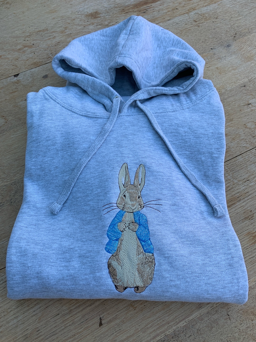 Peter Rabbit Adult Hooded Sweatshirt-with Large Peter Embroidery, 7 ...