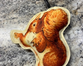 Squirrel Nutkin- Decoration- Beatrix Potter- Felt -Handmade