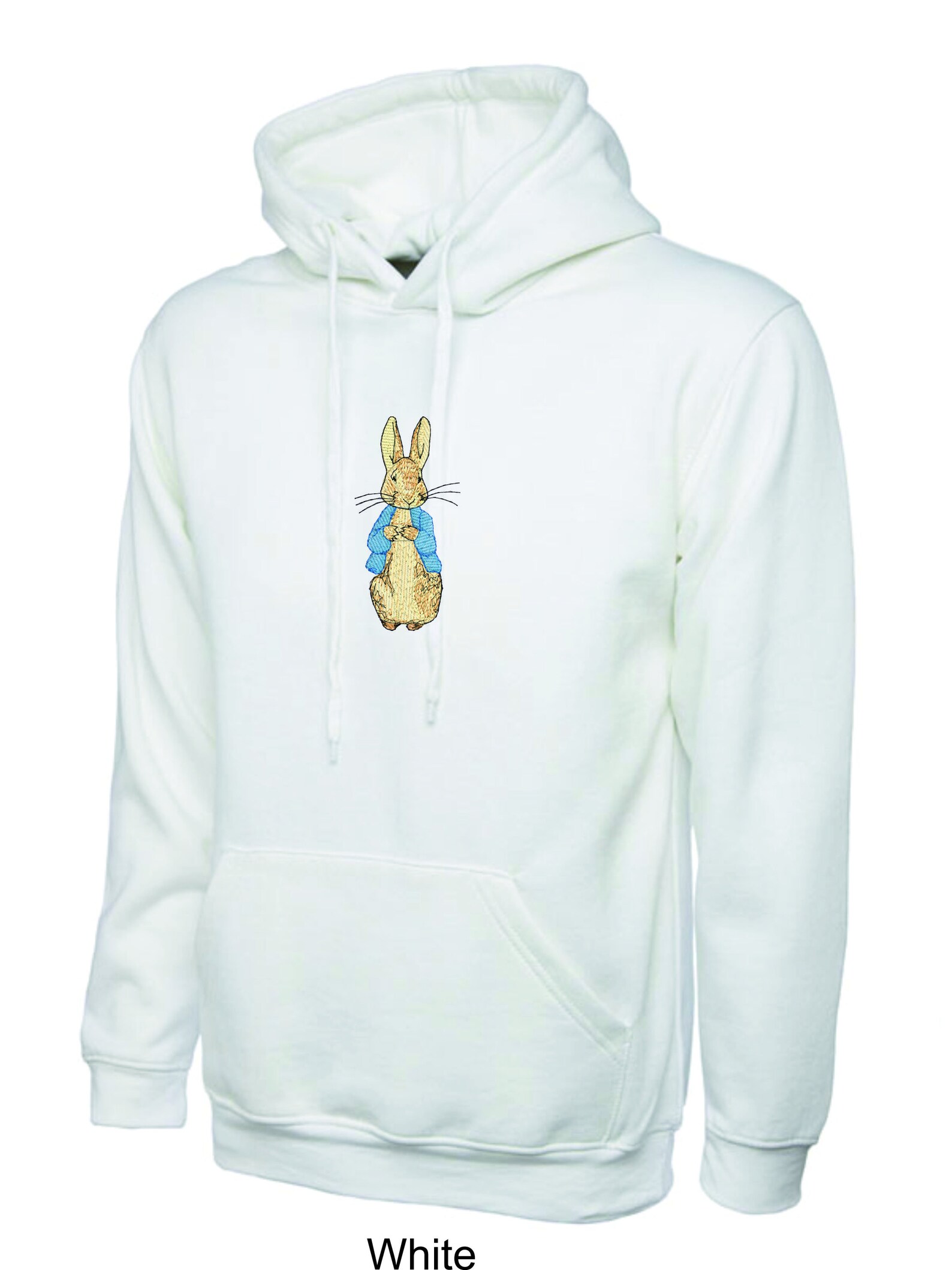 Peter Rabbit Adult Hooded Sweatshirt-with Large Peter Embroidery, 7 ...
