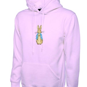 Peter Rabbit Adult Hooded Sweatshirt-with Large Peter Embroidery, 7 ...