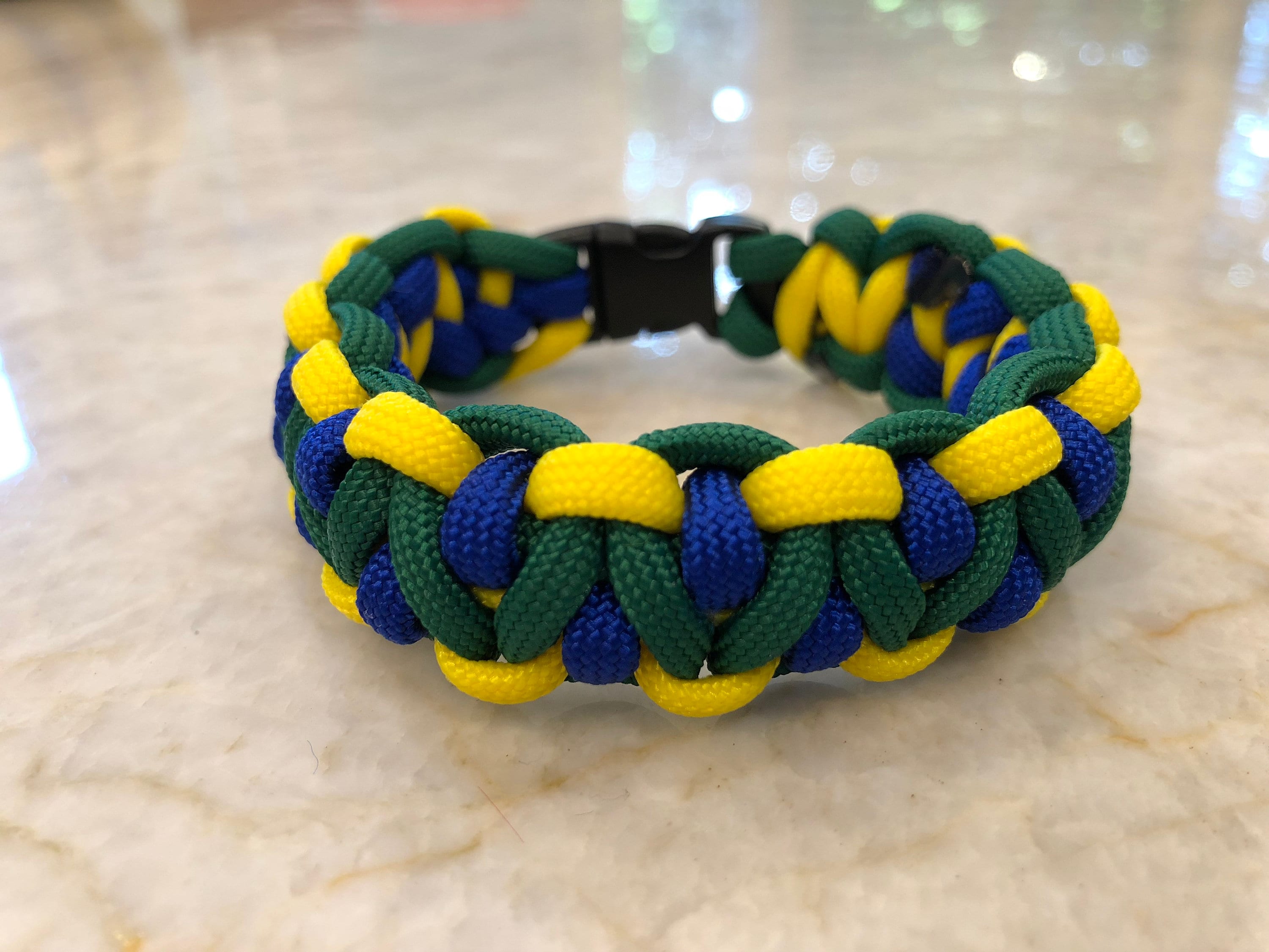 Pulsera paracord bandera brasileña Etsy