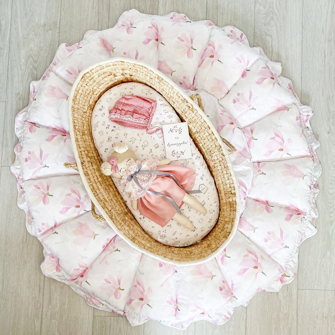 Cuddly Nest Crawling Blanket 2in1 Baby Nest Magnolia White Etsy