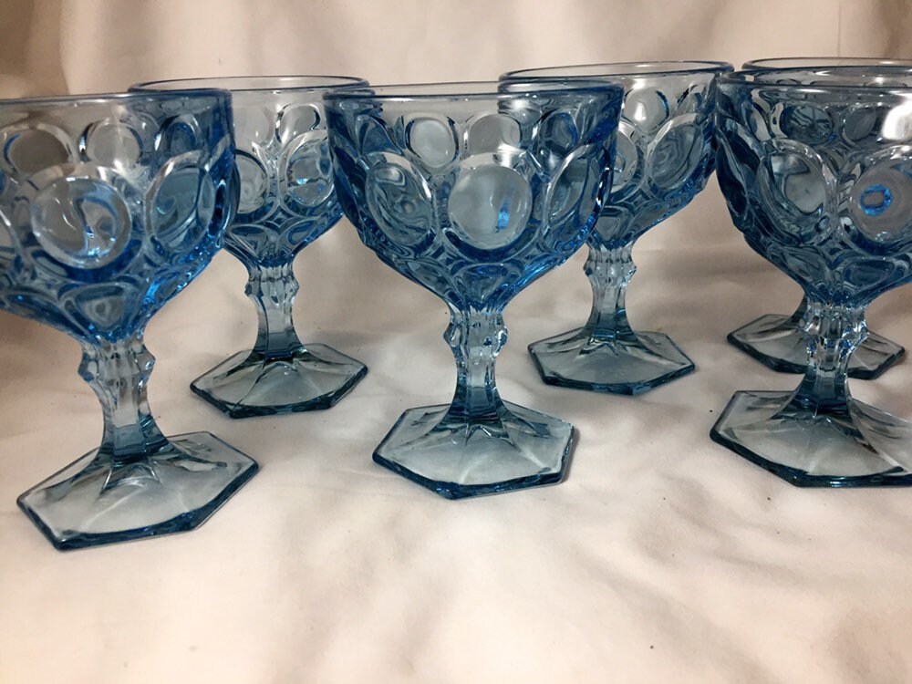 6 Vintage Fostoria Moonstone Light Blue Champagne Coupe, Tall Sherbet, Blue  Wedding Glasses, 727 - Etsy
