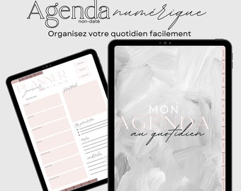 Undated Digital Planner in French for GoodNotes, Notability - Monthly - Weekly - Budget - Selfcare - Productivity and organization