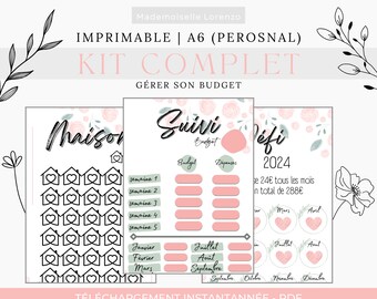 Complete Floral Kit A6 (Personal) | To print | Budget envelope systems