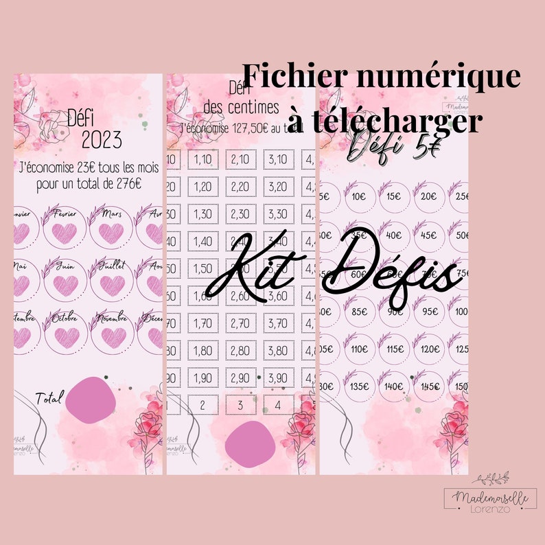 To Be Printed Challenge Set 2023 / 5euros / Centimes Etsy