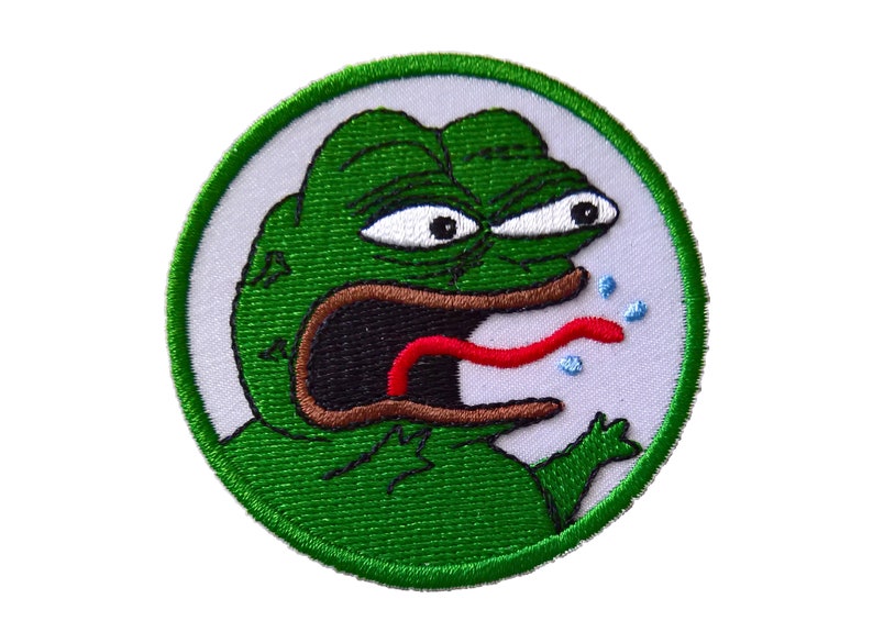 Avoir Images Angry Pepe The Frog Patch Meme Patch Sew On Textile Patch Etsy le plus cool salutations