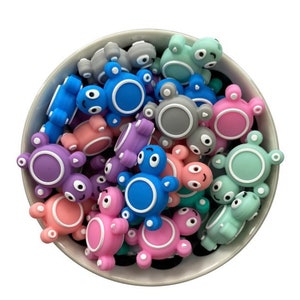 Turtle Silicone Beads, 22mm. Silicone Wholesale Beads