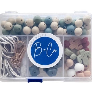Beadiful Custom Craft Kit! Silicone beads, DIY lanyard, keychain, bracelet
