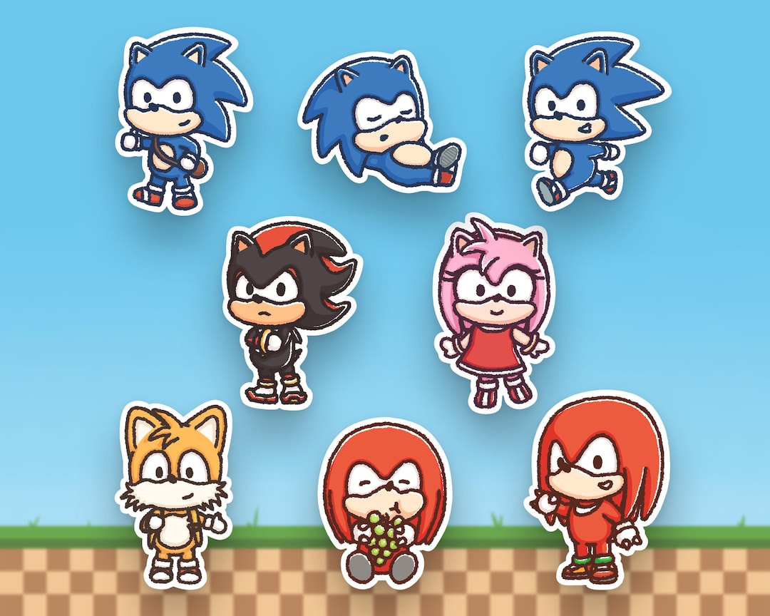 Sonic and Friends Themed Sticker [LIMITED] | Cute Stickers | Chibi Art ...