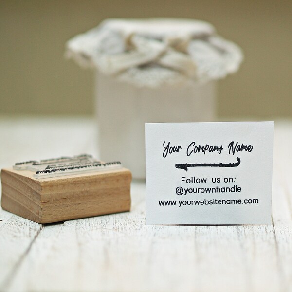 Business Card Stamp Etsy UK